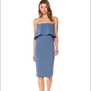 Likely Driggs Dress Steel Blue size 4